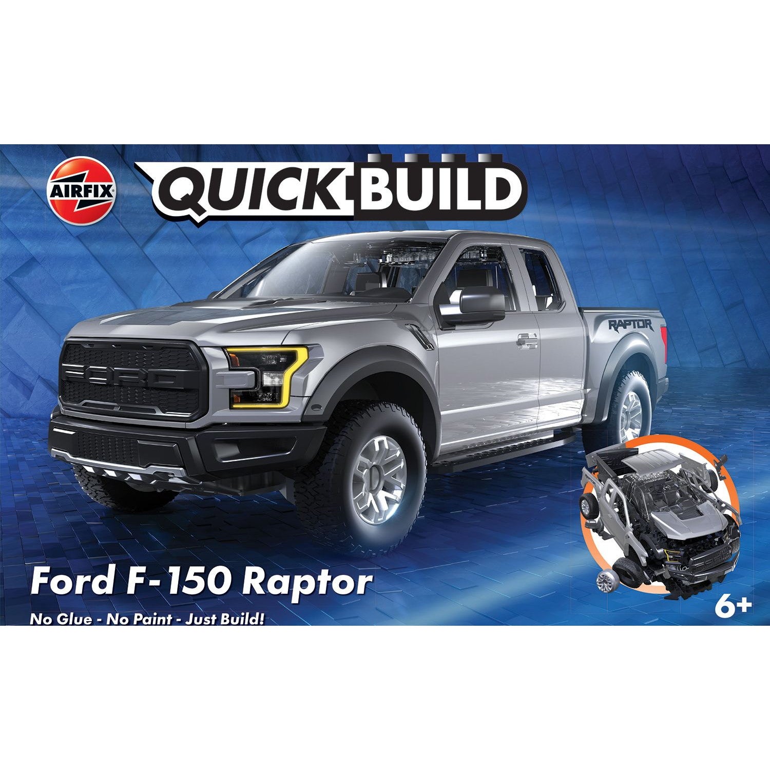 【新品即納】[PTM] クイックビルド フォード F-150 ラプター グレー プラモデル(QB6053) AIRFIX(エアフィックス)(20250430)