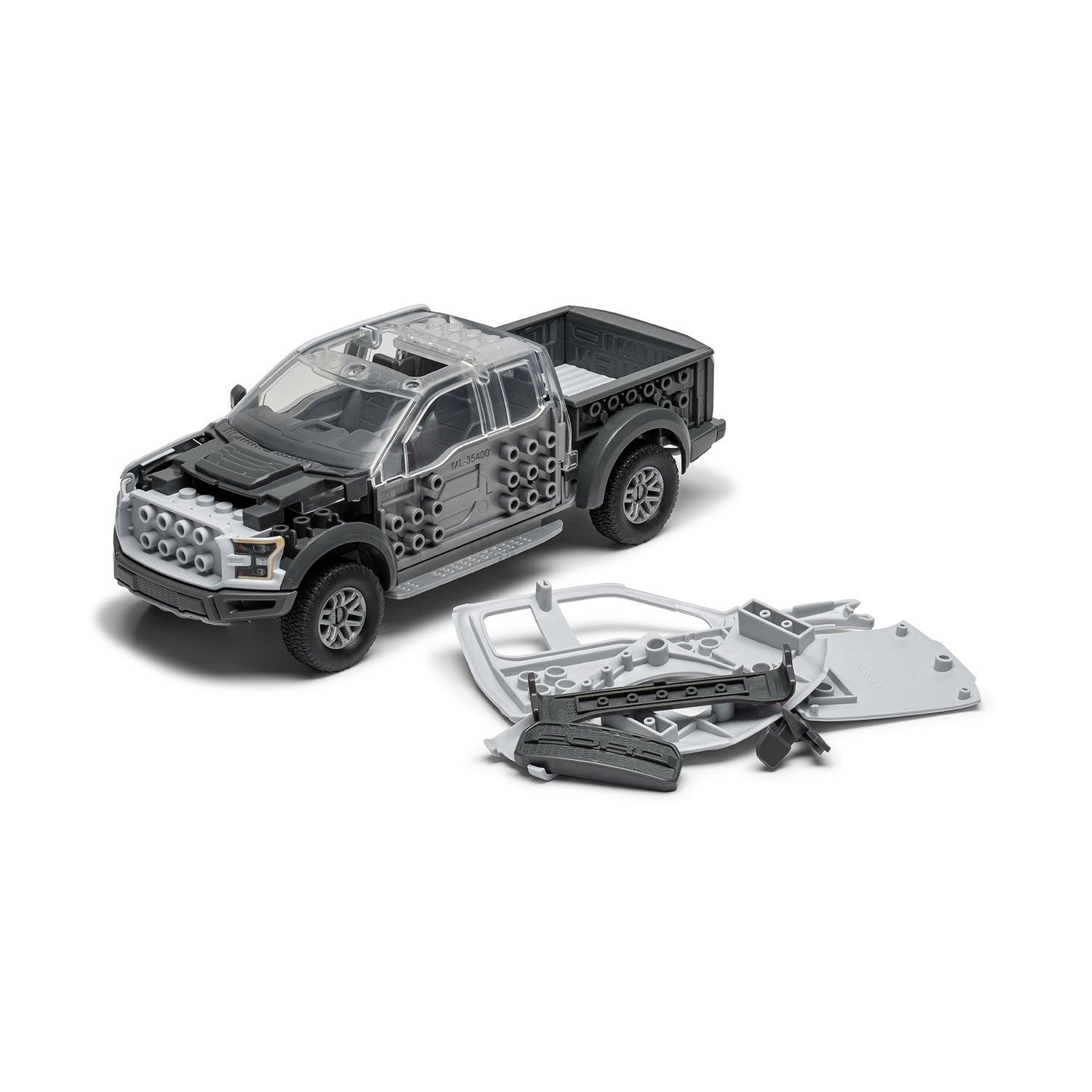 【新品即納】[PTM] クイックビルド フォード F-150 ラプター グレー プラモデル(QB6053) AIRFIX(エアフィックス)(20250430)