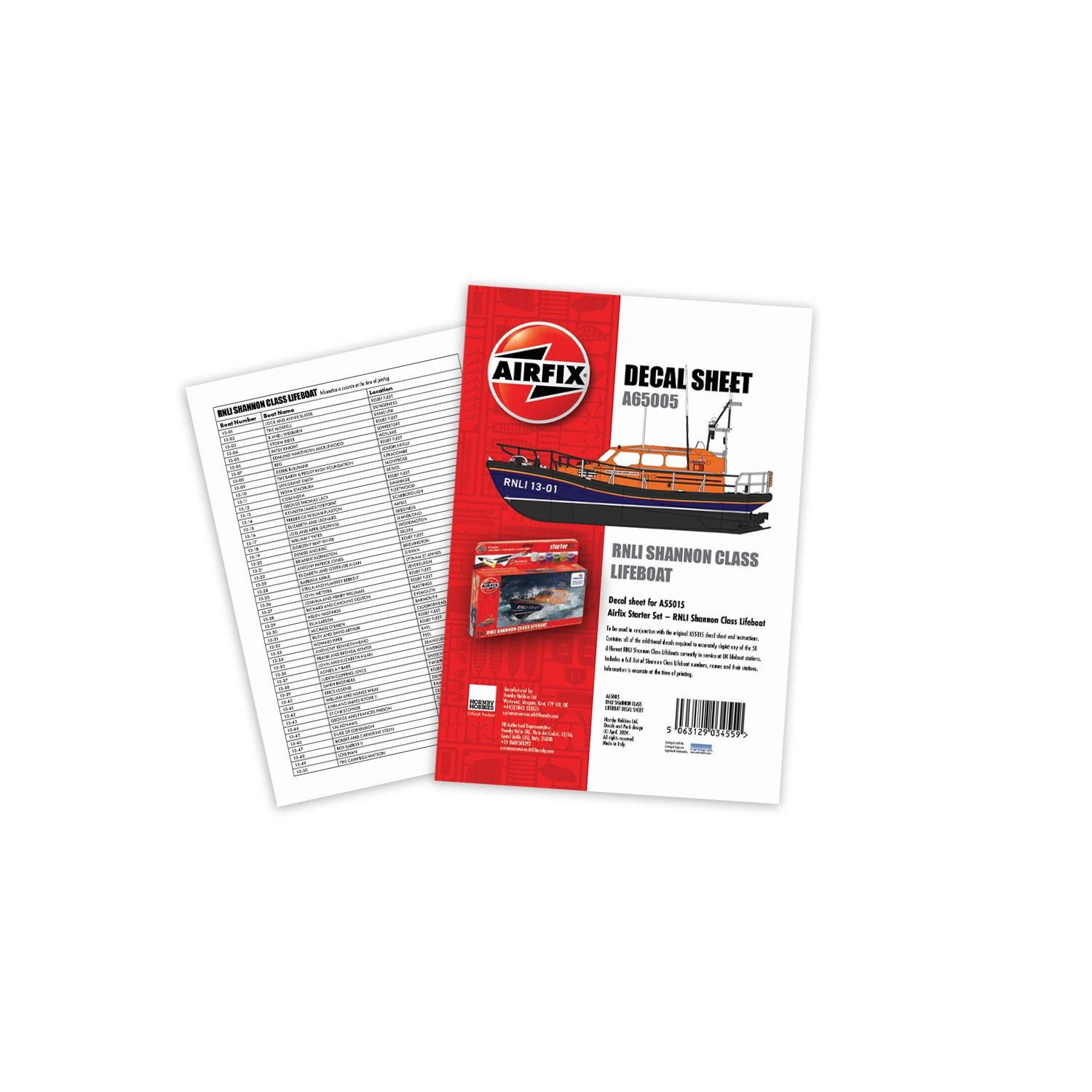 【新品即納】[PTM] 1/72 英国王立国家救命船協会 救命艇用デカールセット プラモデル用アクセサリ(X65005) AIRFIX(エアフィックス)(20250430)