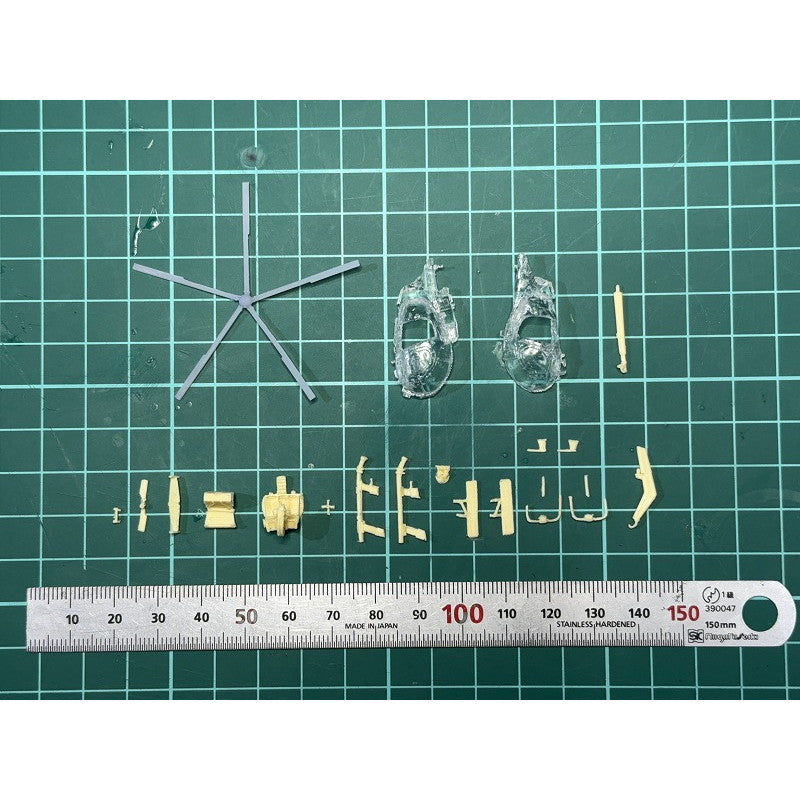 【新品即納】[PTM] 1/144 MH-6 リトルバード & デルタフォース隊員フィギュアセット(デカール付) レジンキット プラモデル(MTUAP-008) マツオカステン(20241231)
