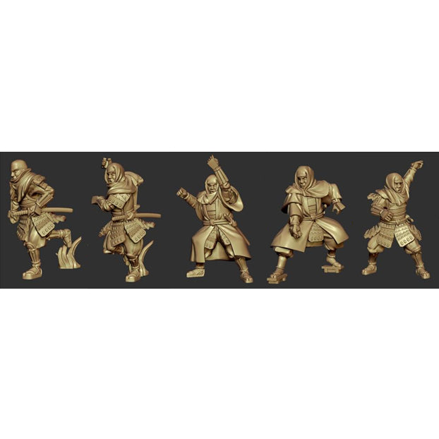 【予約安心出荷】[PTM] 1/72 戦国時代(日本) 僧兵 合戦(5体セット エッチング製武器付属) ガレージキット プラモデル(AHLAH88010) Artist Hobby(アーティストホビー)(2025年1月)