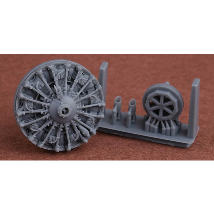 【新品即納】[PTM] 1/72 フィンランド軍 B-239 バッファロー エンジン & 排気管ディテールセット(ハセガワ用) プラモデル用アクセサリ(SBM72085) SBS(20241226)