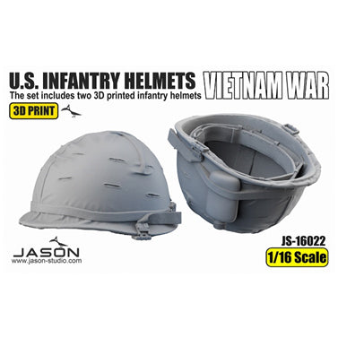 【新品即納】[PTM] 1/16 米軍 歩兵用ヘルメット(ベトナム戦争時)(2個入) プラモデル用アクセサリ(JWS16022) JASON(ジェイソン・スタジオ)(20250110)