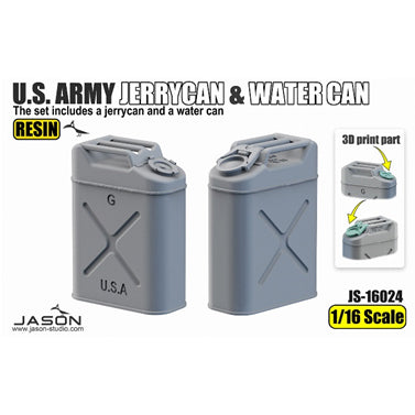 【新品即納】[PTM] 1/16 米陸軍 ジェリカン(燃料用&水用各1個) プラモデル用アクセサリ(JWS16024) JASON(ジェイソン・スタジオ)(20250110)