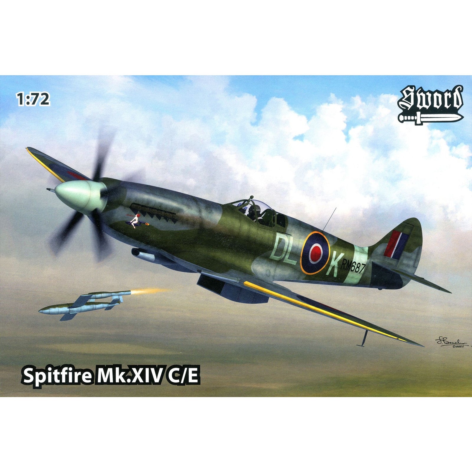 【新品即納】[PTM] (再販) 1/72 スピットファイア Mk.XIVc/e プラモデル(SWD72095) Sword(スウォード)(20250131)