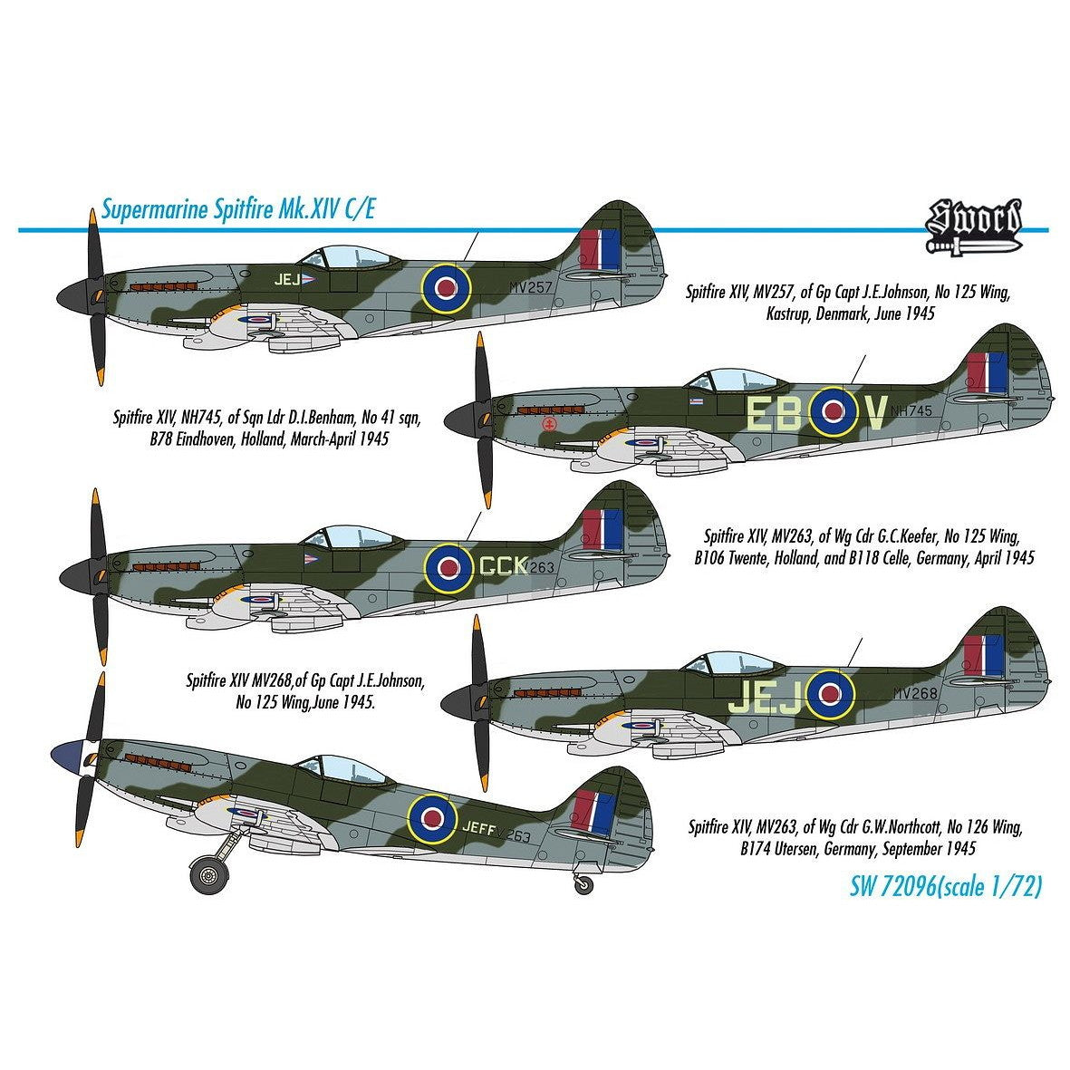 【新品即納】[PTM] (再販) 1/72 スピットファイア Mk.XIVc/e バブルトップ プラモデル(SWD72096) Sword(スウォード)(20250131)