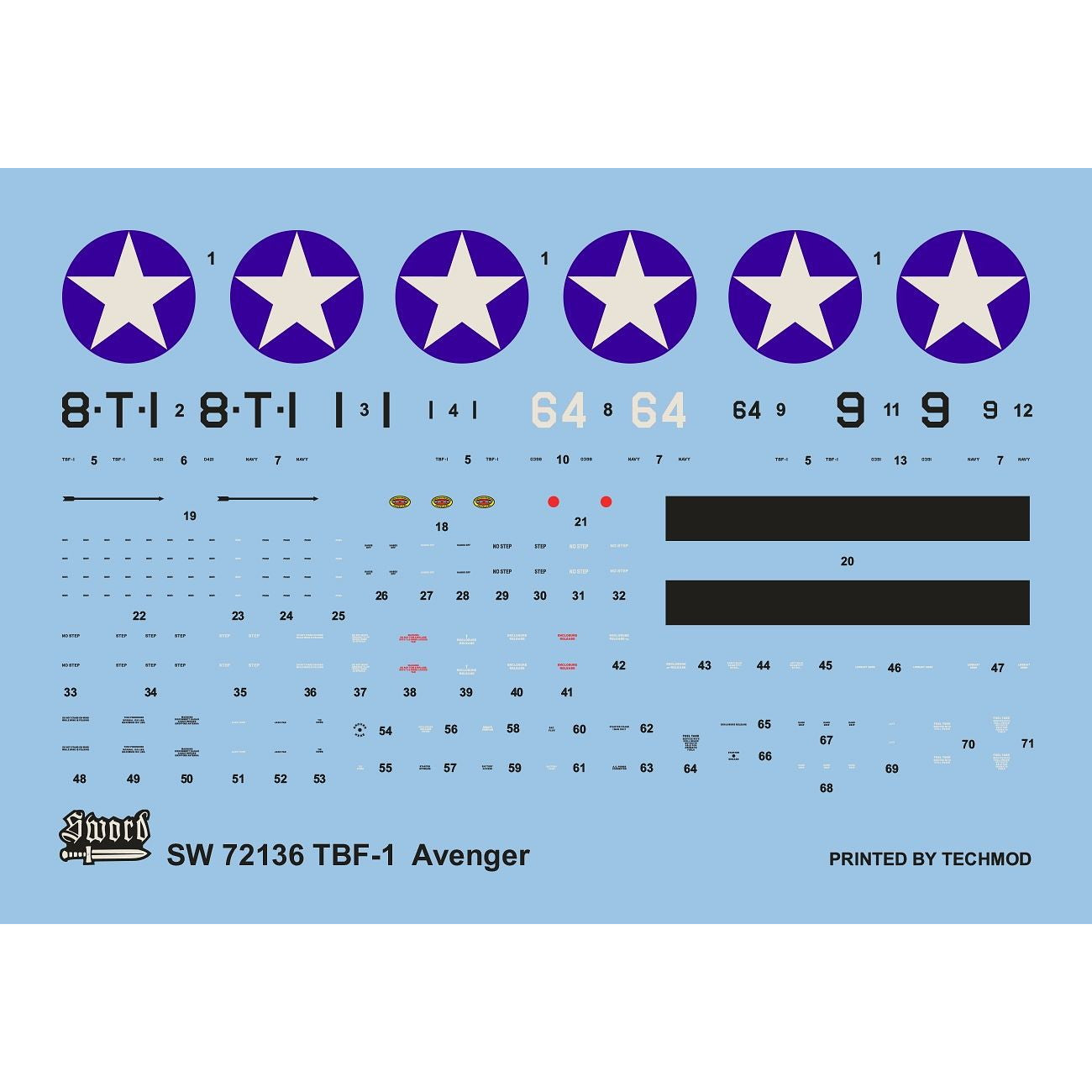 【新品即納】[PTM] (再販) 1/72 TBF-1 アベンジャー ミッドウェイ・ガダルカナル プラモデル(SWD72136) Sword(スウォード)(20250131)