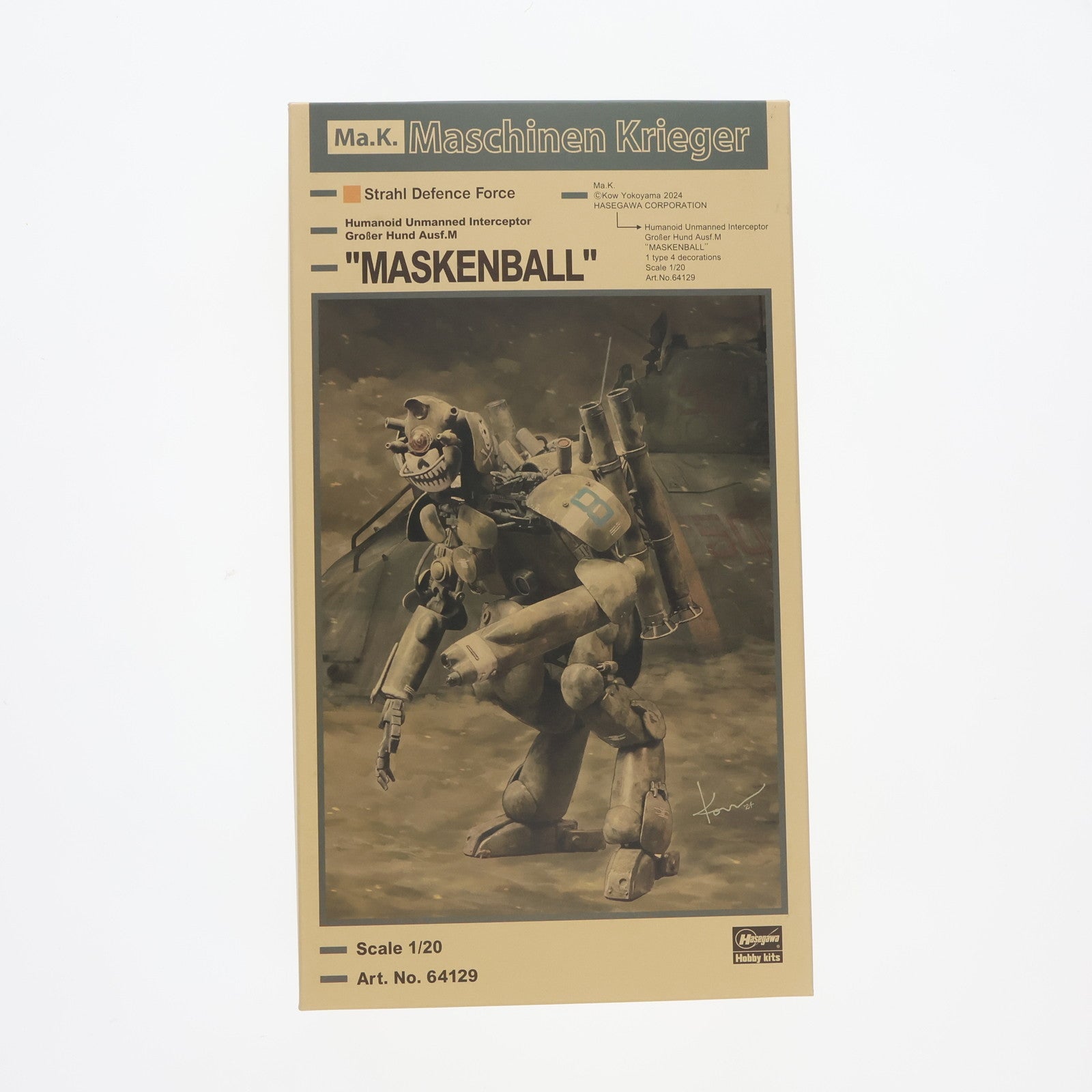 【中古即納】[PTM] 1/20 ヒューマノイド型無人邀撃機 グローサーフント Ausf.M『マスカレード』 Ma.K. マシーネンクリーガー プラモデル(64129) ハセガワ(20240228)