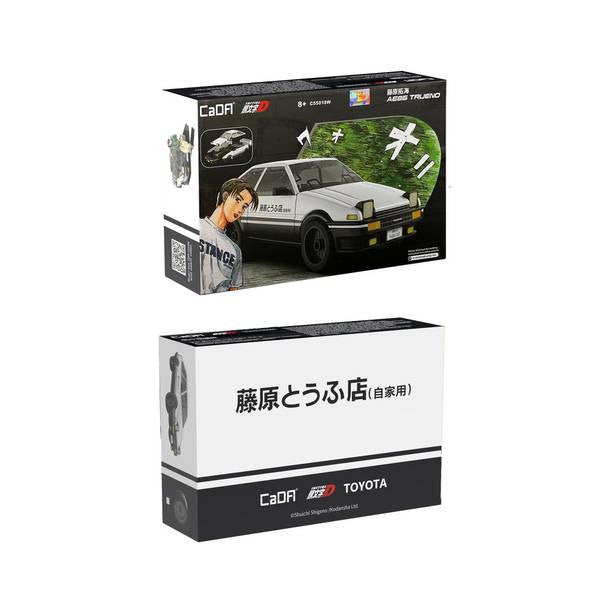 【新品即納】[PTM] リアルボディキット 藤原拓海(ふじわらたくみ) AE86 TRUENO 白 頭文字D(イニシャルD) ブロックキット プラモデル 童友社(20250331)