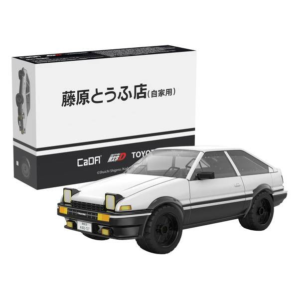 【新品即納】[PTM] リアルボディキット 藤原拓海(ふじわらたくみ) AE86 TRUENO 白 頭文字D(イニシャルD) ブロックキット プラモデル 童友社(20250331)