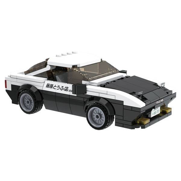 【新品即納】[PTM] 藤原拓海(ふじわらたくみ) AE86 TRUENO 白 頭文字D(イニシャルD) ブロックキット プラモデル 童友社(20250331)