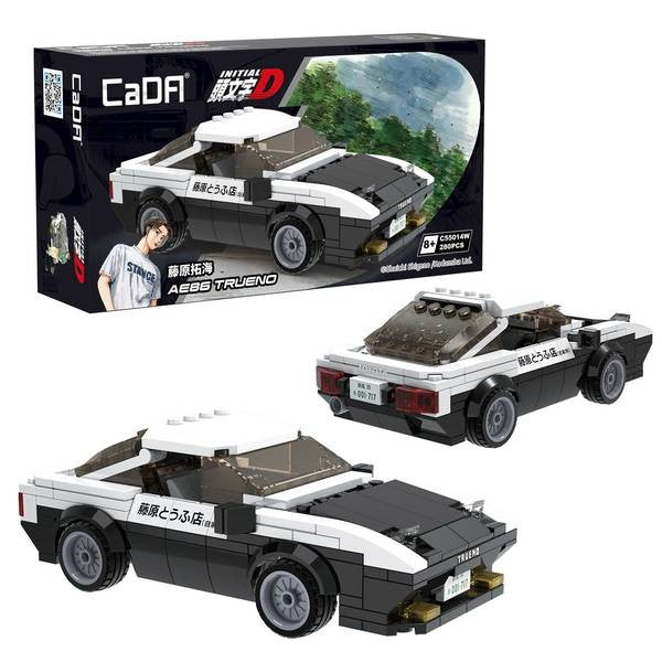 【新品即納】[PTM] 藤原拓海(ふじわらたくみ) AE86 TRUENO 白 頭文字D(イニシャルD) ブロックキット プラモデル 童友社(20250331)