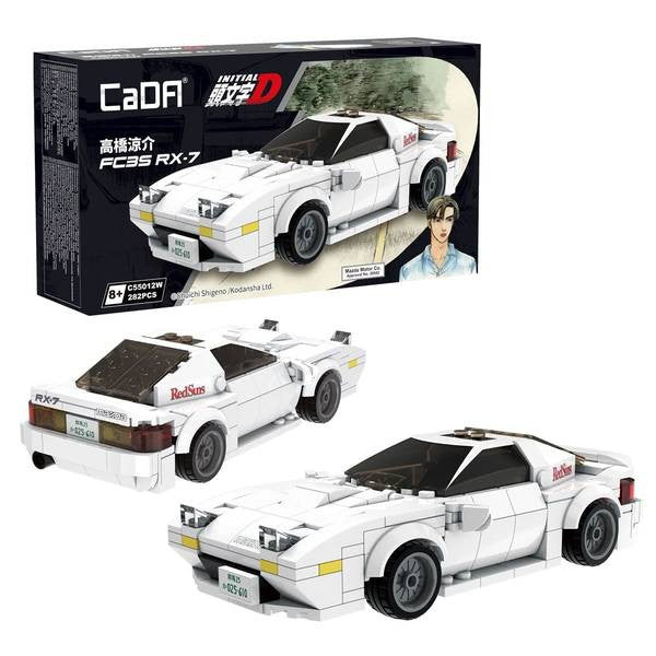 【新品即納】[PTM] 高橋涼介(たかはしりょうすけ) RX7-FC3S 白 頭文字D(イニシャルD) ブロックキット プラモデル 童友社(20250331)
