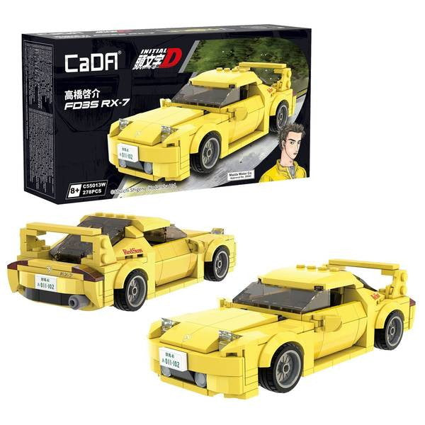 【新品即納】[PTM] 高橋啓介(たかはしけいすけ) RX7-FD3S 黄 頭文字D(イニシャルD) ブロックキット プラモデル 童友社(20250331)