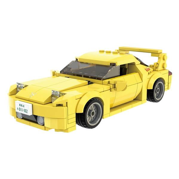 【新品】【お取り寄せ】[PTM] 高橋啓介(たかはしけいすけ) RX7-FD3S 黄 頭文字D(イニシャルD) ブロックキット プラモデル 童友社(20250331)