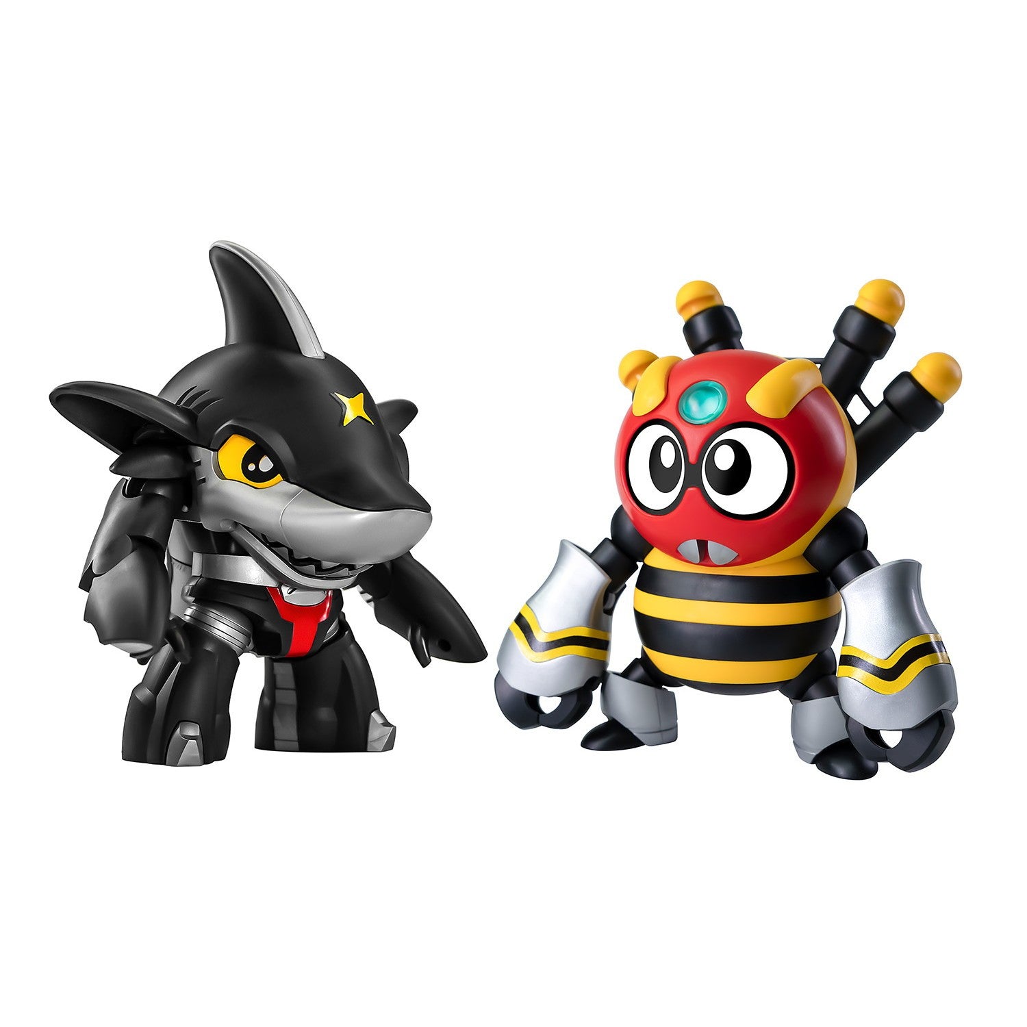 【新品】【お取り寄せ】[PTM] (再販) カード2枚付属 QOSMOS シャークラー & スパイドン セット ビーロボカブタック プラモデル(KM-142) 橘猫工業(ORANGE CAT INDUSTRY)/ウェーブ(WAVE)(20251207)