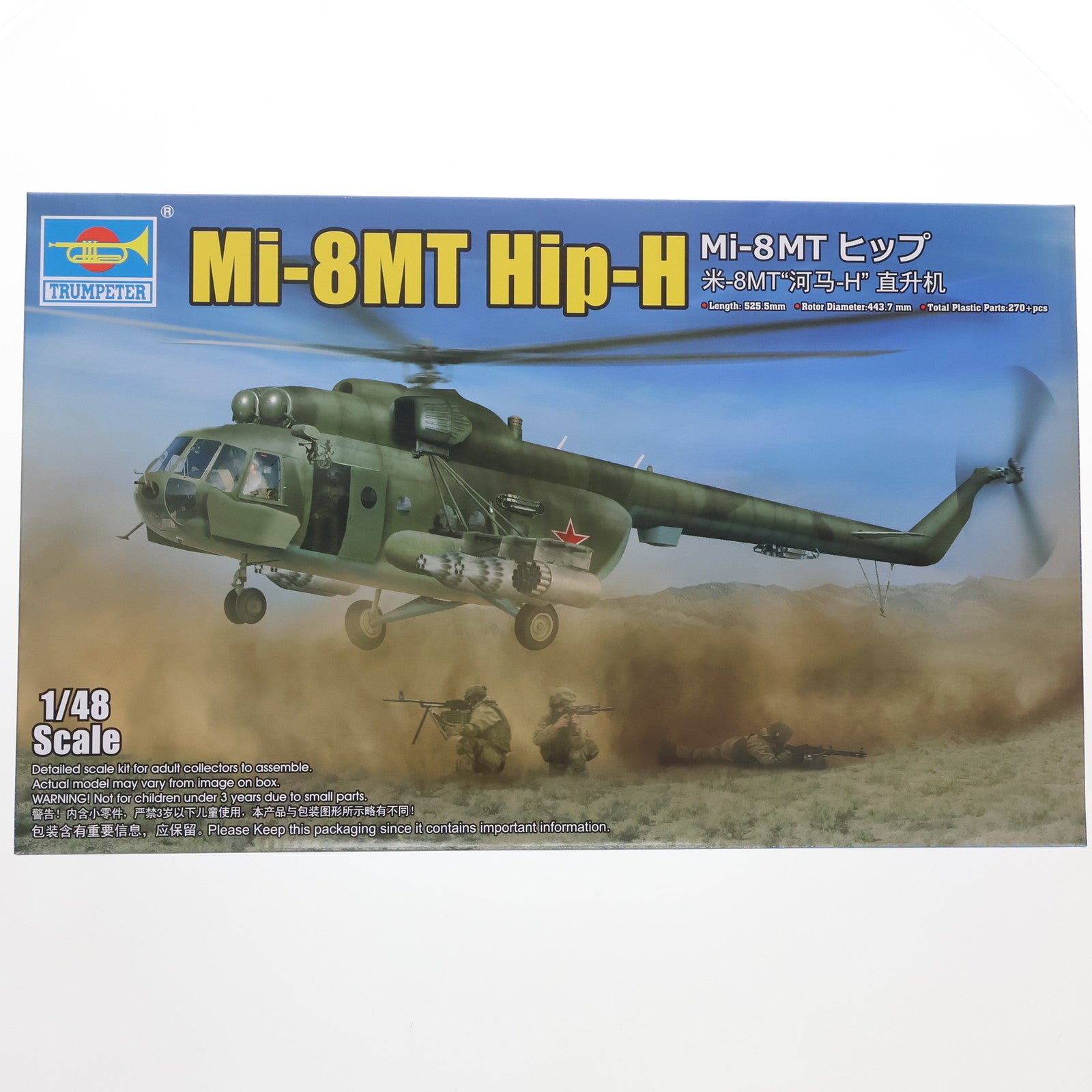【中古即納】[PTM] 1/48 Mi-8 ヒップ プラモデル(05815) TRUMPETER(トランぺッター)(20230723)