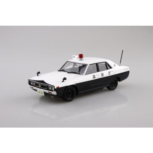 【新品即納】[PTM] ハピネット・ホビーマーケティング流通限定 ザ・モデルカー NO.SP 1/24 ニッサン GC110 スカイライン パトロールカー '72 プラモデル(201572) アオシマ(20250430)
