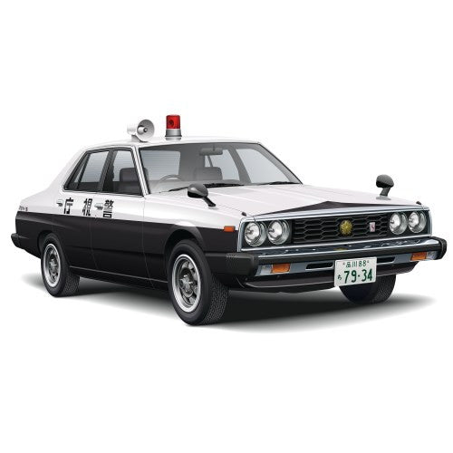 【新品即納】[PTM] ハピネット・ホビーマーケティング流通限定 ザ・モデルカー NO.SP 1/24 ニッサン HGC210 スカイライン パトロールカー '77 プラモデル(201589) アオシマ(20250430)