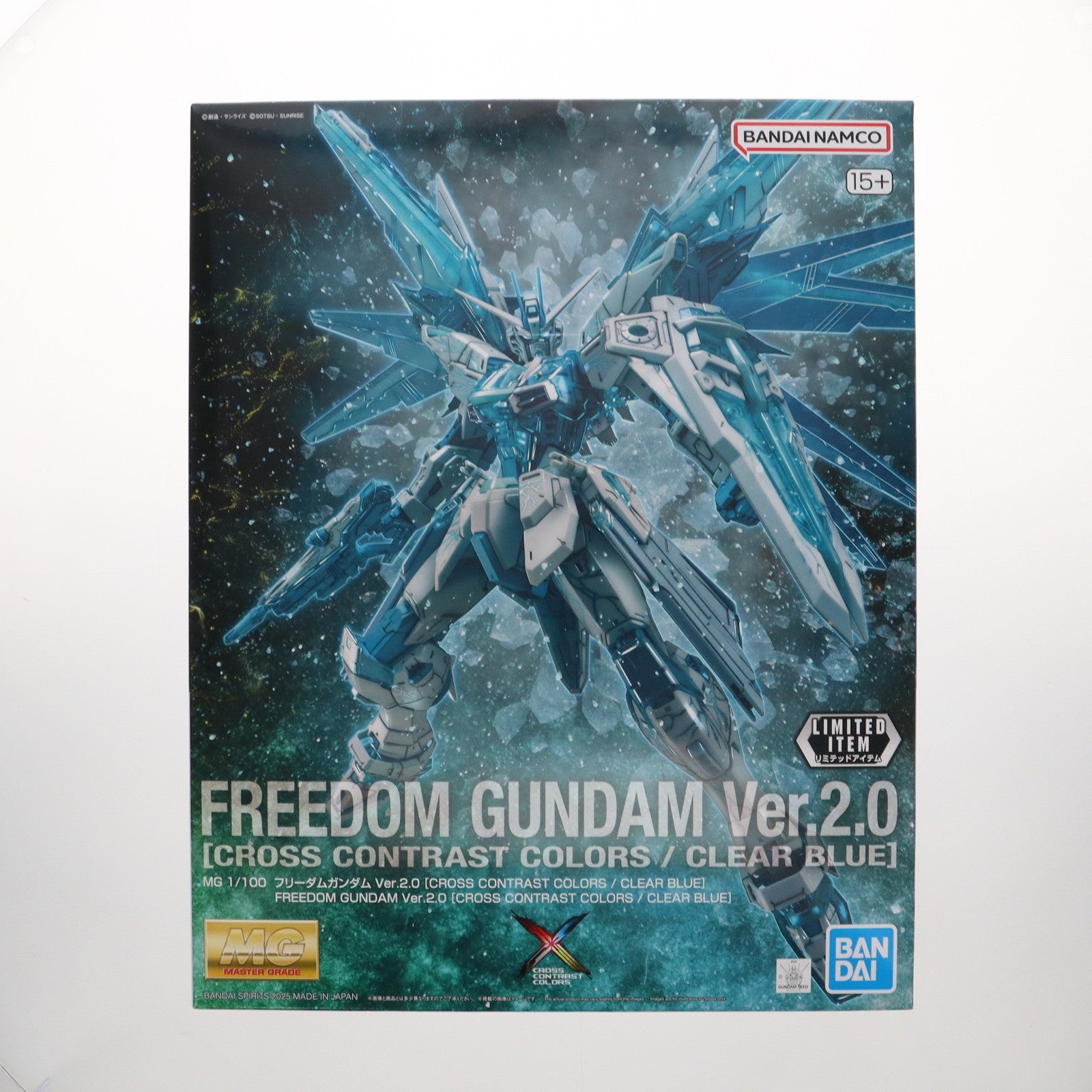 【中古即納】[PTM] 1/100 MG ZGMF-X10A フリーダムガンダム Ver.2.0(CROSS CONTRAST COLORS/CLEAR BLUE) ｢機動戦士ガンダムSEED｣ プラモデル バンダイスピリッツ(20250221)
