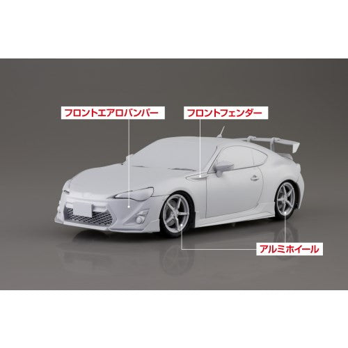 【中古即納】[PTM] 1/24 MFゴースト No.4 片桐夏向(かたぎりかなた) ZN6 TOYOTA86 第14巻 シーサイドダブルレーン仕様 プラモデル(067840) アオシマ(20250614)