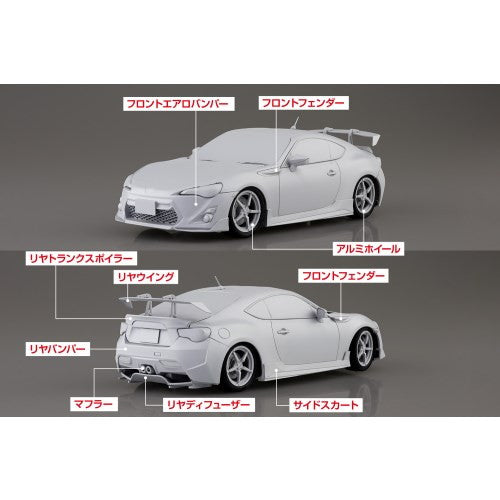 【中古即納】[PTM] 1/24 MFゴースト No.4 片桐夏向(かたぎりかなた) ZN6 TOYOTA86 第14巻 シーサイドダブルレーン仕様 プラモデル(067840) アオシマ(20250614)