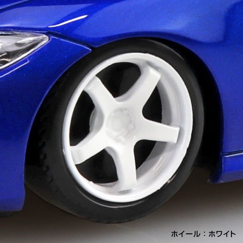 【予約安心出荷】[PTM] 楽プラ スナップキット No.17CU-SB 1/32 ニッサン RZ34 フェアレディZ カスタムホイール(セイランブルー) プラモデル(200056) アオシマ(2025年6月)