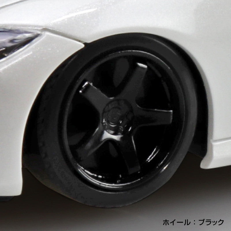 【予約安心出荷】[PTM] 楽プラ スナップキット No.17CU-PW 1/32 ニッサン RZ34 フェアレディZ カスタムホイール(プリズムホワイト) プラモデル(200070) アオシマ(2025年6月)