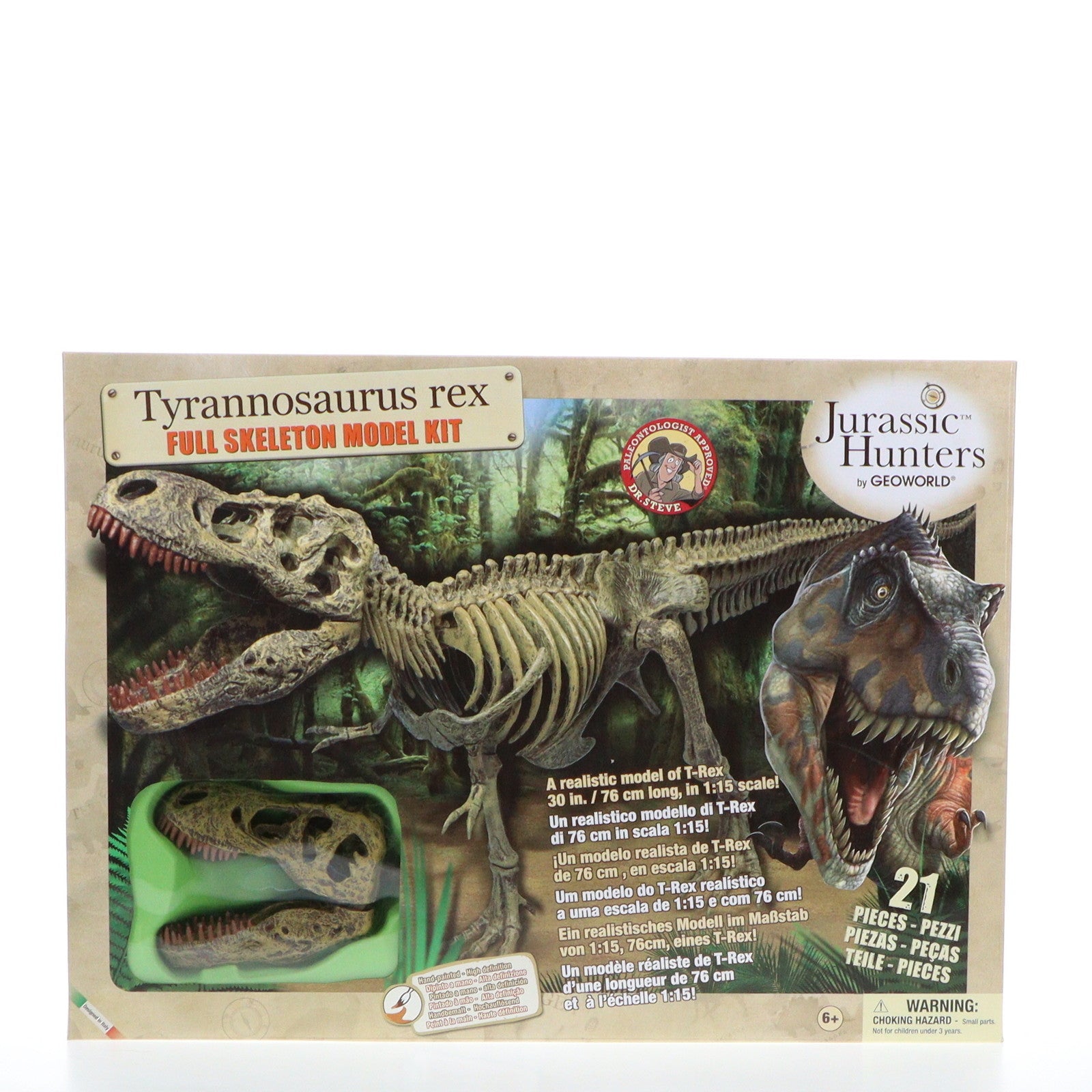 【中古即納】[PTM] 1/15 ティラノサウルス・レックス T-REX骨格組み立てキット(中) 21ピース プラモデル ヤマサン(19991231)