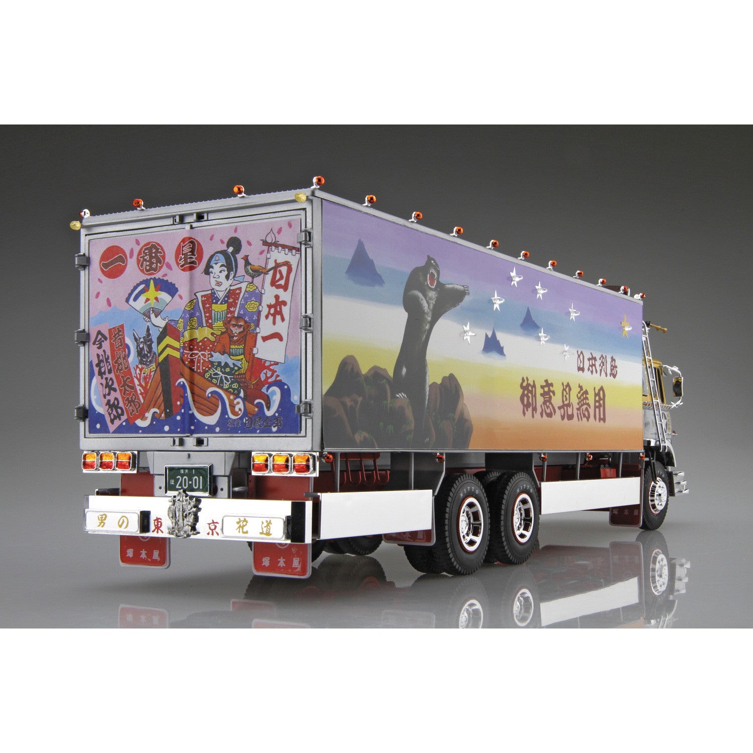 【新品即納】[PTM] トラック野郎シリーズ No.1 1/32 AV-98 一番星 御意見無用 プラモデル(202616) アオシマ(20250810)