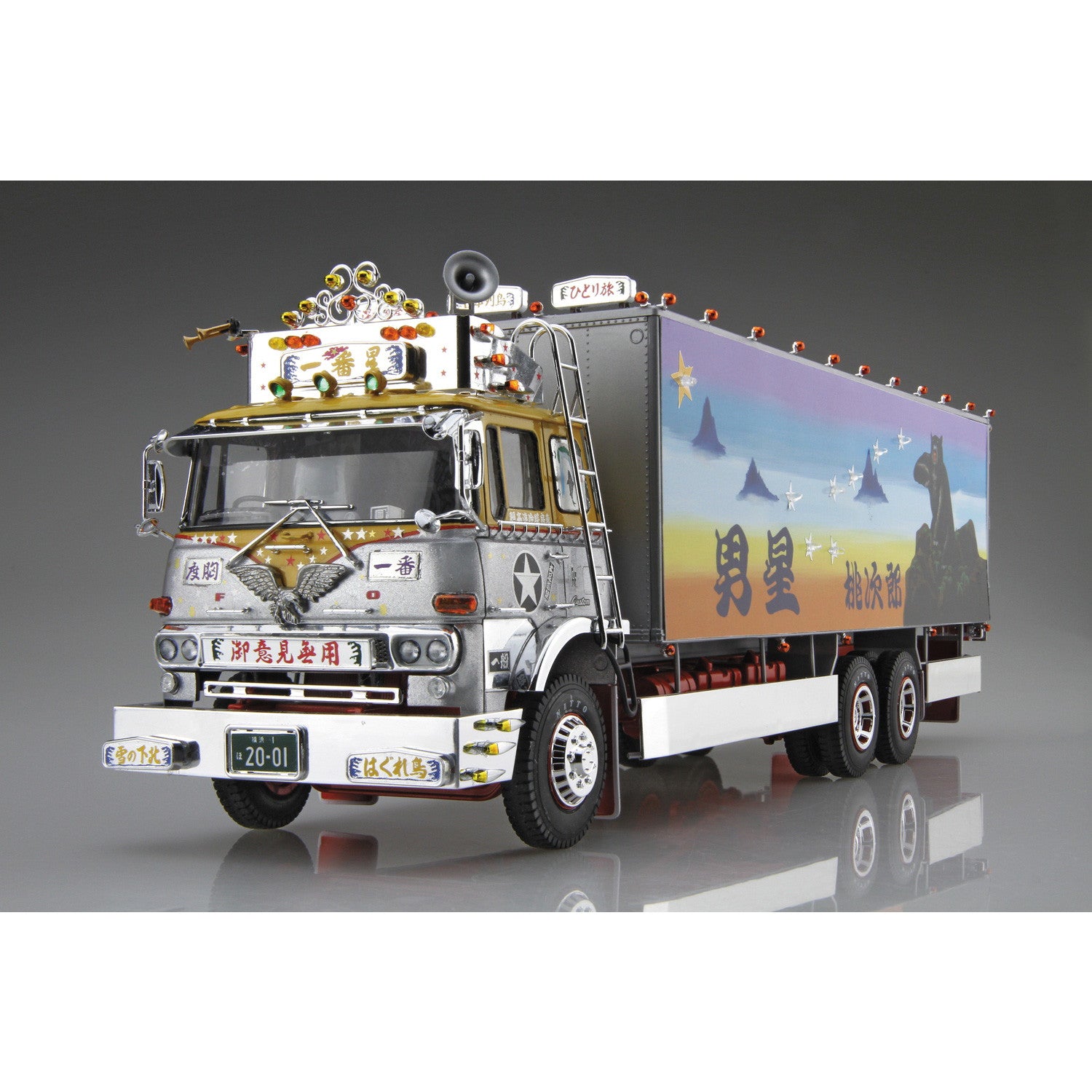 【新品】【お取り寄せ】[PTM] トラック野郎シリーズ No.1 1/32 AV-98 一番星 御意見無用 プラモデル(202616) アオシマ(20250810)