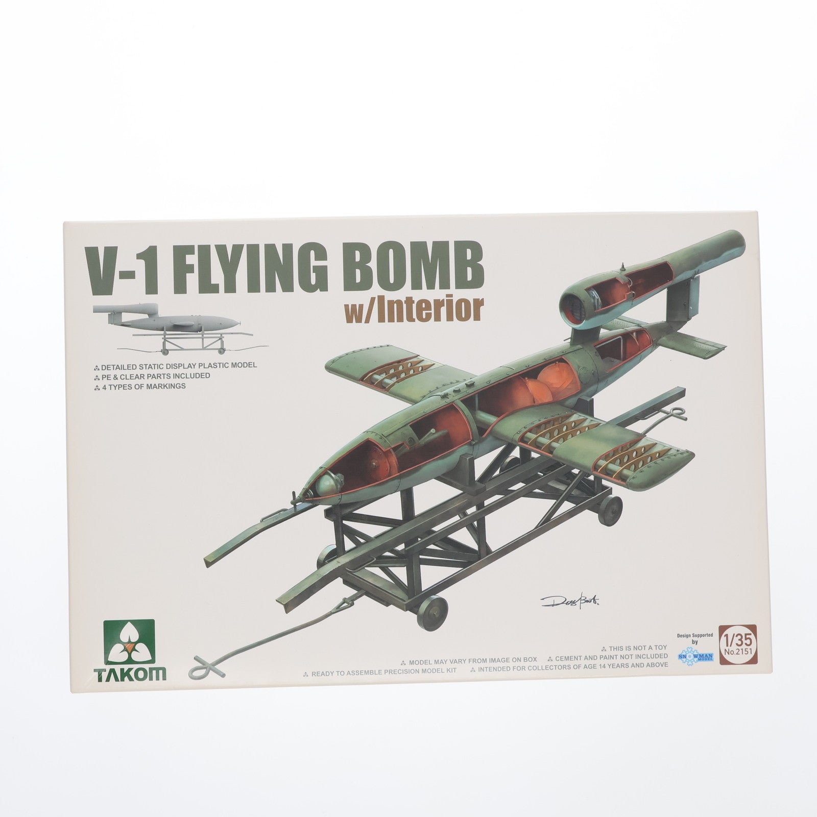 【中古即納】[PTM] 1/35 V-1 飛行爆弾 w/インテリア プラモデル(TKO2151) TAKOM(タコム)(20220608)