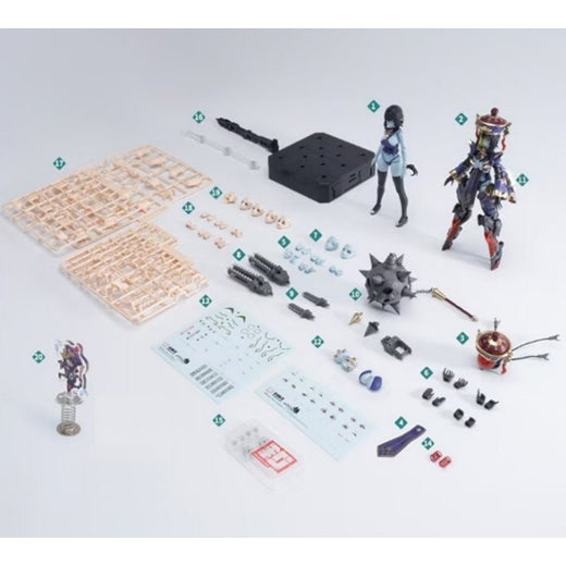 【新品即納】[PTM] フレッシュカラーパーツ一式&流通限定特典付属 1/10 メドタの残響 キョンシー・玖蓮 プラスチックキット プラモデル 和模線(ワモセン)(20250822)