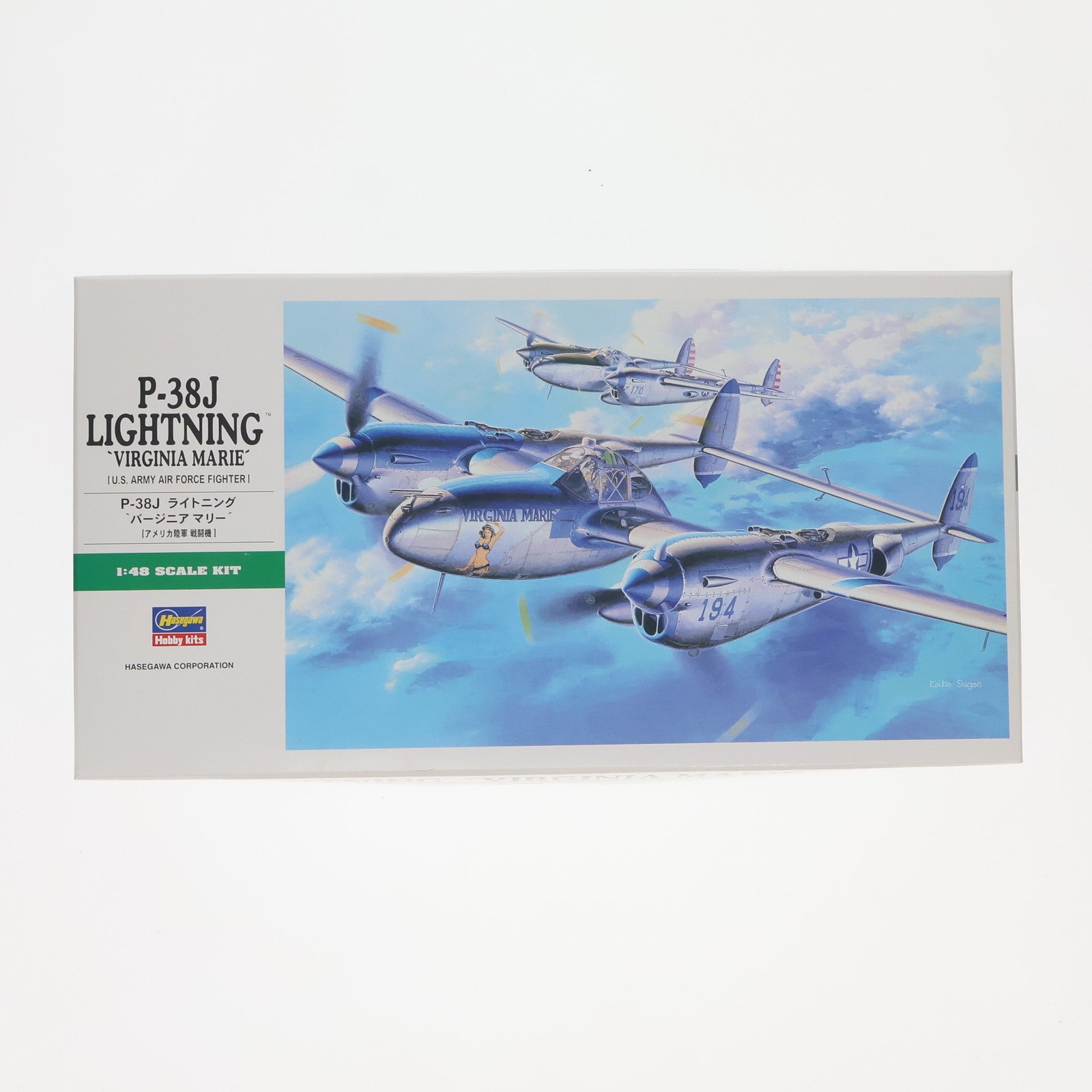 【中古即納】[PTM] 1/48 P-38J ライトニング バージニア マリー プラモデル(JT1) ハセガワ(20191206)