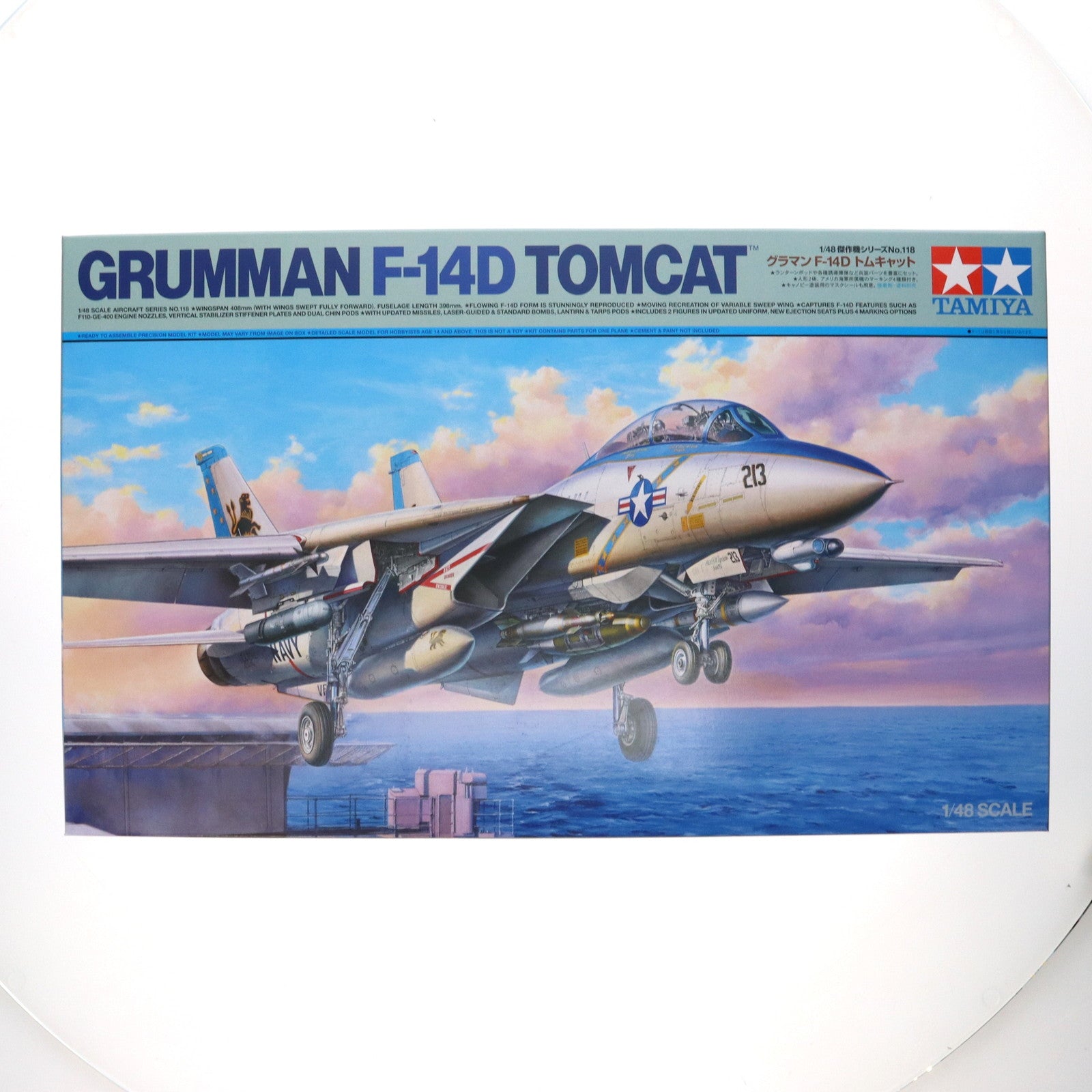 【中古即納】[PTM] 傑作機シリーズ No.118 1/48 グラマン F-14D トムキャット プラモデル(61118) タミヤ(20180804)