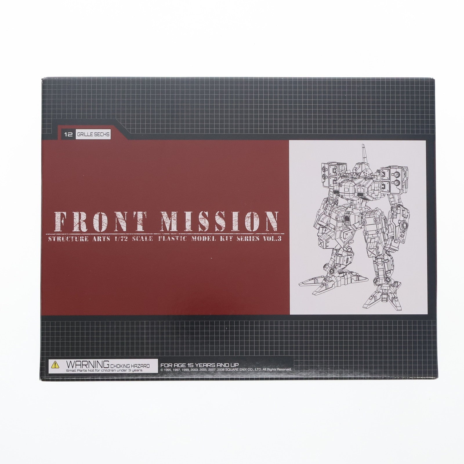 【中古即納】[PTM] ストラクチャーアーツ プラスティック モデルキット シリーズ Vol.3 1/72 GRILLE SECHS(グリレゼクス) FRONT MISSION(フロントミッション) プラモデル スクウェア・エニックス(20220630)
