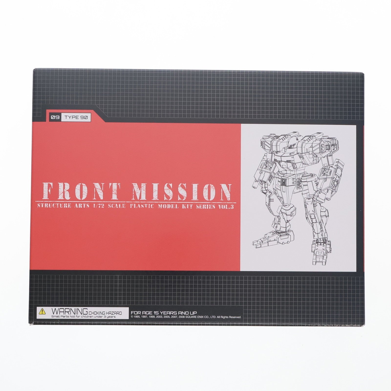 【中古即納】[PTM] ストラクチャーアーツ プラスティック モデルキット シリーズ Vol.3 1/72 TYPE 90(90式) FRONT MISSION(フロントミッション) プラモデル スクウェア・エニックス(20220630)