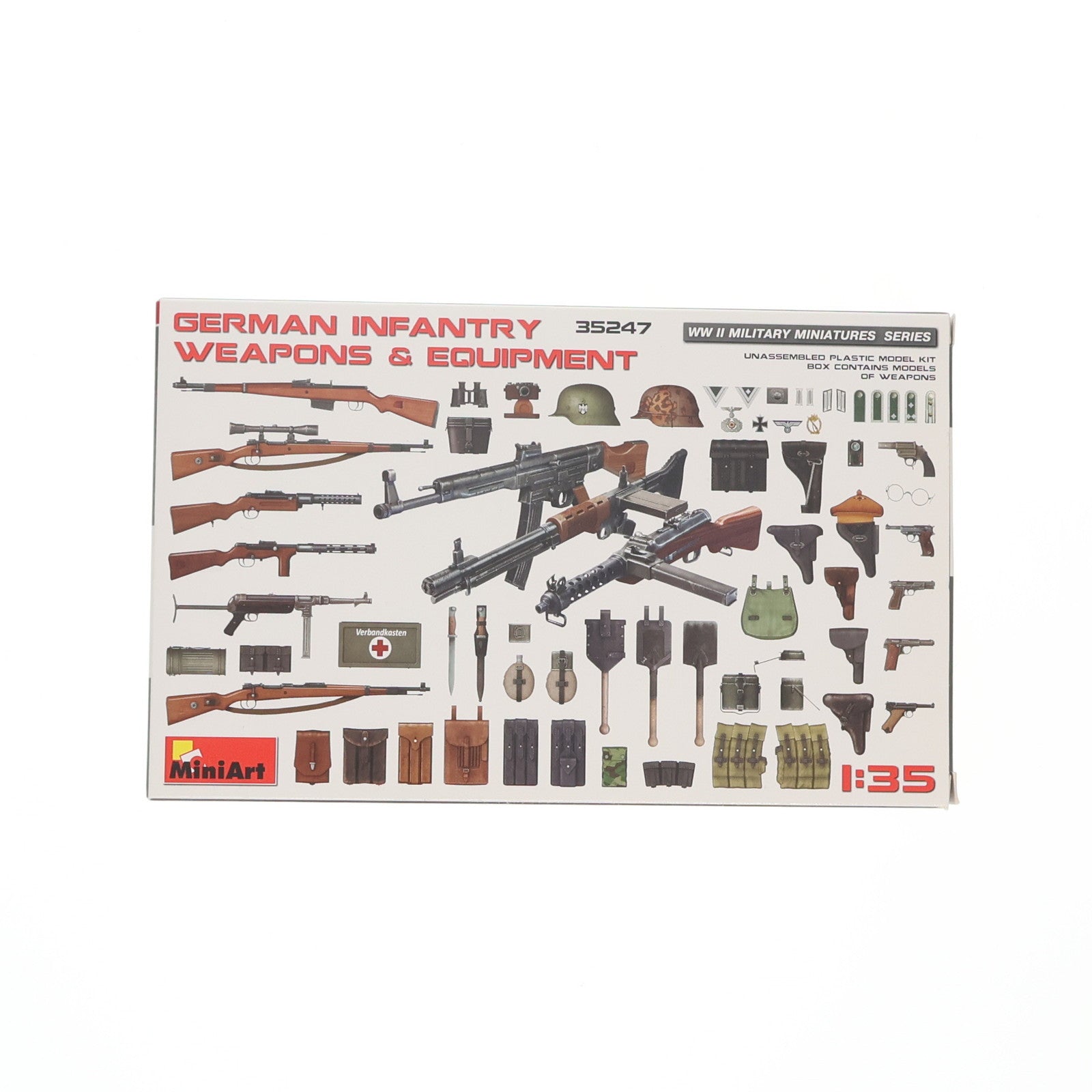 【中古即納】[PTM] 1/35 ドイツ歩兵用 武器&装備品セット ディティールアップパーツ プラモデル用アクセサリ(MA35247) MiniArt(ミニアート)(20171014)