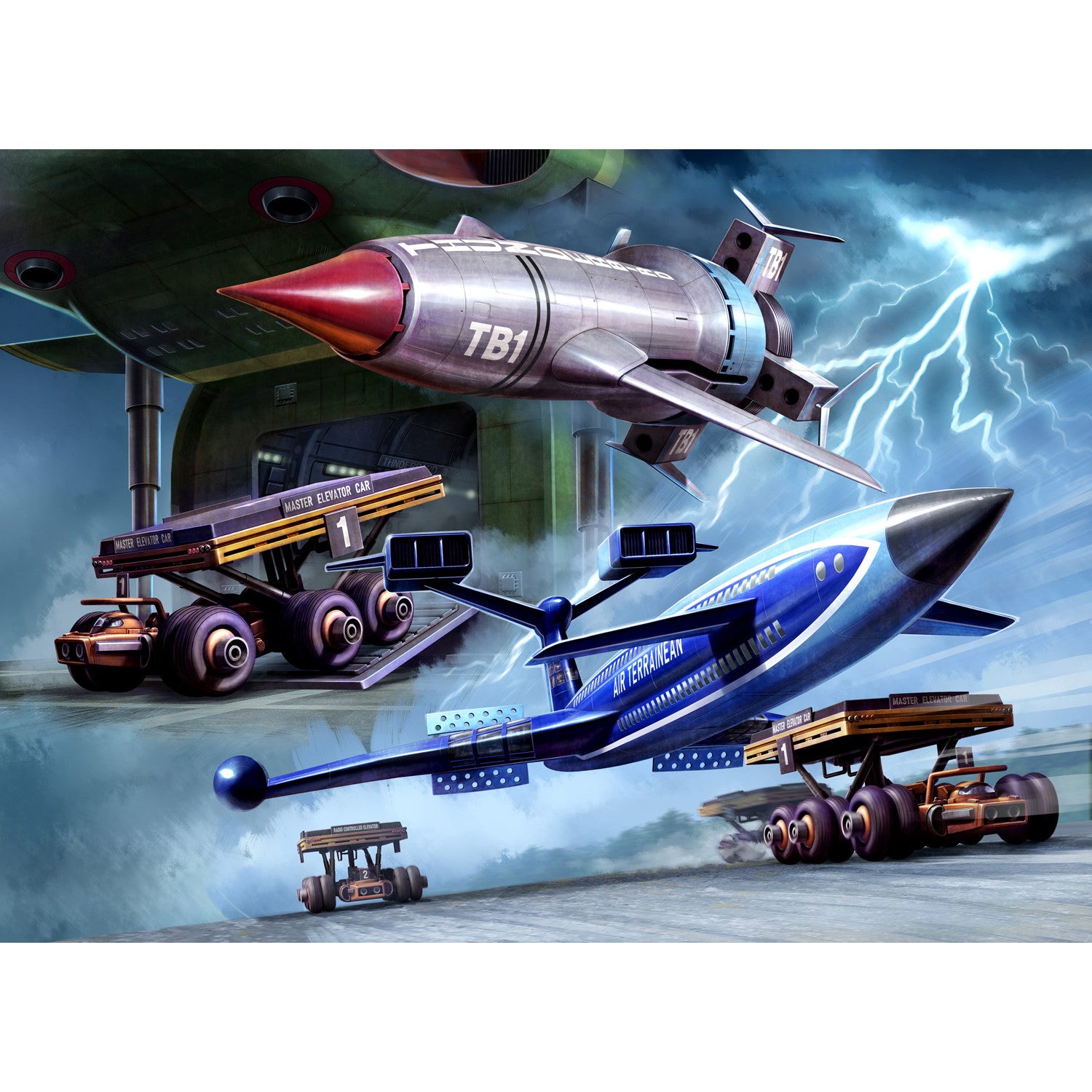 【新品即納】[PTM] 1/144 1/250 1/500 サンダーバード メカニックセレクション パート1 プラスチックモデルキット プラモデル(BP018) ベルファイン(20250731)