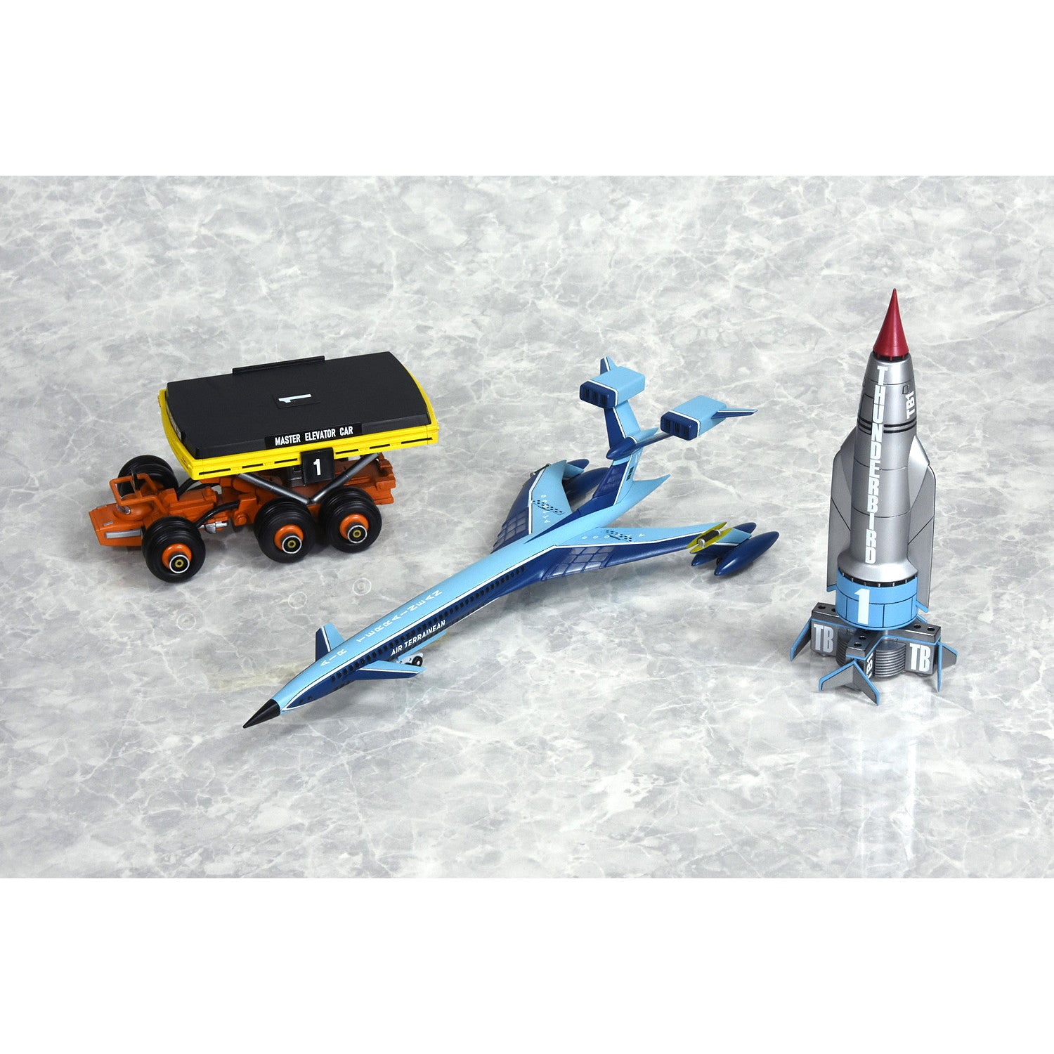 【新品即納】[PTM] 1/144 1/250 1/500 サンダーバード メカニックセレクション パート1 プラスチックモデルキット プラモデル(BP018) ベルファイン(20250731)