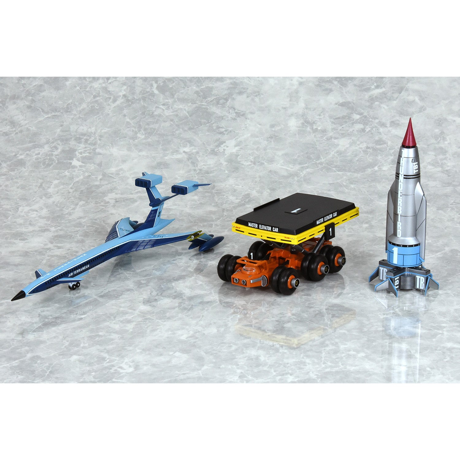 【新品即納】[PTM] 1/144 1/250 1/500 サンダーバード メカニックセレクション パート1 プラスチックモデルキット プラモデル(BP018) ベルファイン(20250731)