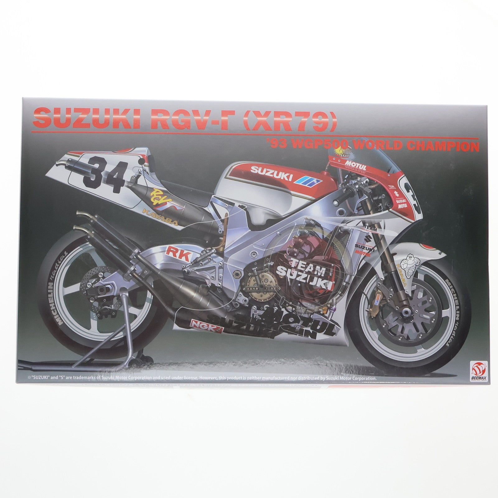 【中古即納】[PTM] 1/12 スズキ RGV-Γ (XR79) 1993 WGP500 チャンピオン プラモデル(BX13001) プラッツ/BEEMAX(20241117)