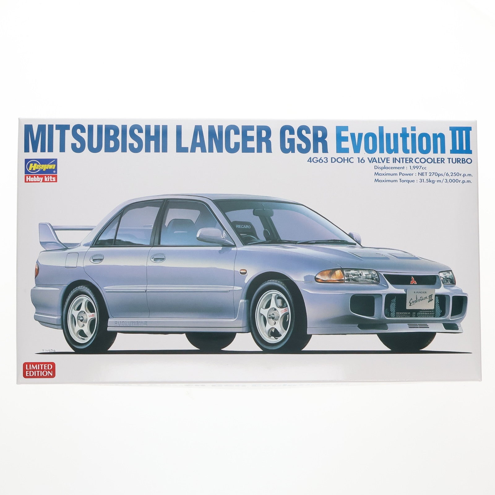 【中古即納】[PTM] 1/24 三菱 ランサー GSR エボリューション III プラモデル(20708) ハセガワ(20240718)