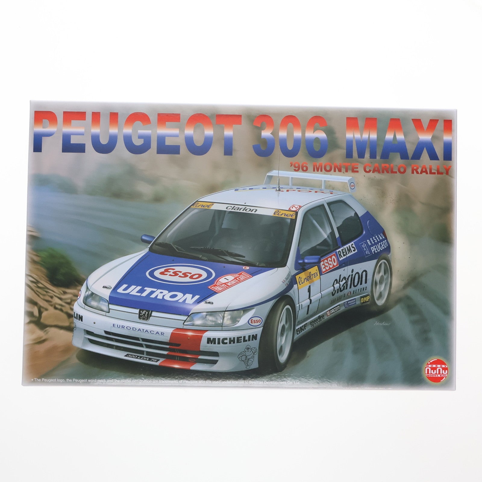 【中古即納】[PTM] レーシングシリーズ 1/24 プジョー306マキシ 1996 モンテカルロラリー プラモデル(PN24009) プラッツ/NuNu(20200901)