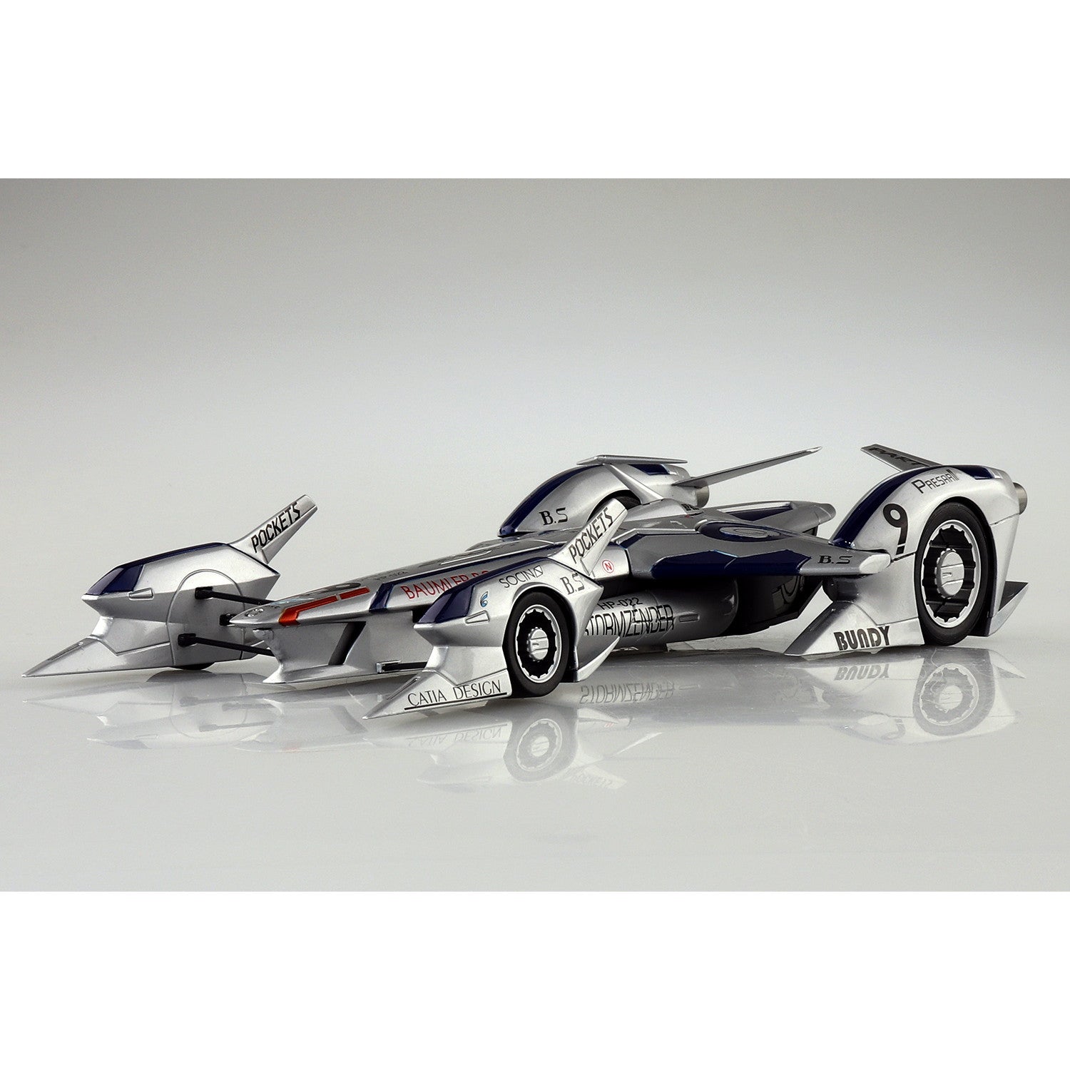 【新品】【お取り寄せ】[PTM] 1/24 サイバーフォーミュラ No.5 シュピーゲル HP-022 新世紀GPXサイバーフォーミュラSIN プラモデル(202210) アオシマ(20250821)