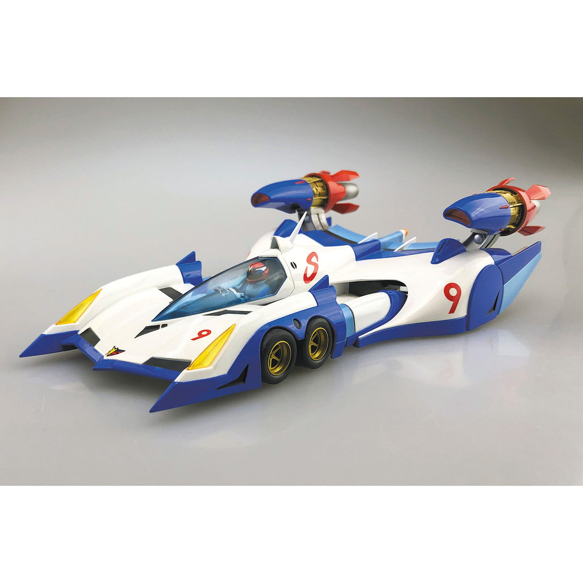 【新品】【お取り寄せ】[PTM] 1/24 サイバーフォーミュラ No.6 νアスラーダ AKF-0 エアロモード/エアロブーストモード/スパイラルブーストモード 新世紀GPXサイバーフォーミュラSAGA プラモデル(202227) アオシマ(20250829)