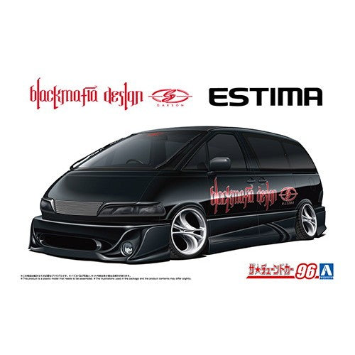 【新品即納】[PTM] (再販) ザ・チューンドカー No.96 1/24 ブラックマフィア TCR11W エスティマ '98(トヨタ) プラモデル(201619) アオシマ(20260531)