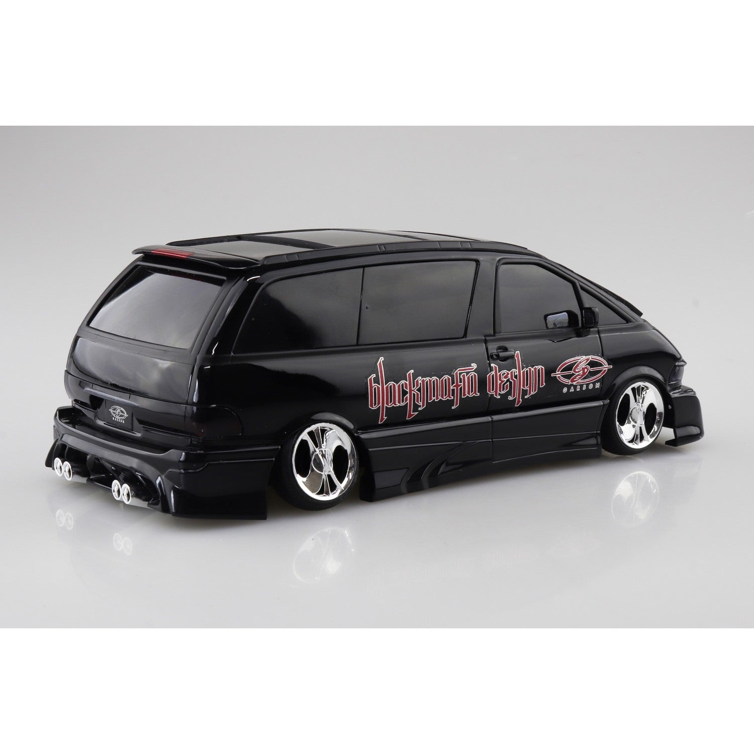 【新品即納】[PTM] (再販) ザ・チューンドカー No.96 1/24 ブラックマフィア TCR11W エスティマ '98(トヨタ) プラモデル(201619) アオシマ(20260531)