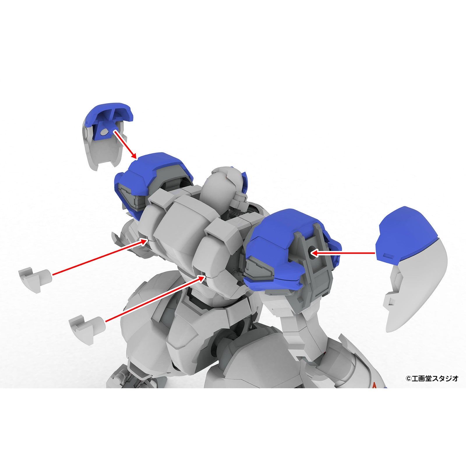 【新品即納】[PTM] 5inch Mechanism 1/48 X-4S(PDW-S810) 装甲歩兵 POWER DoLLS2(パワードール2) プラモデル(PP245) PLUM(プラム)(20250831)