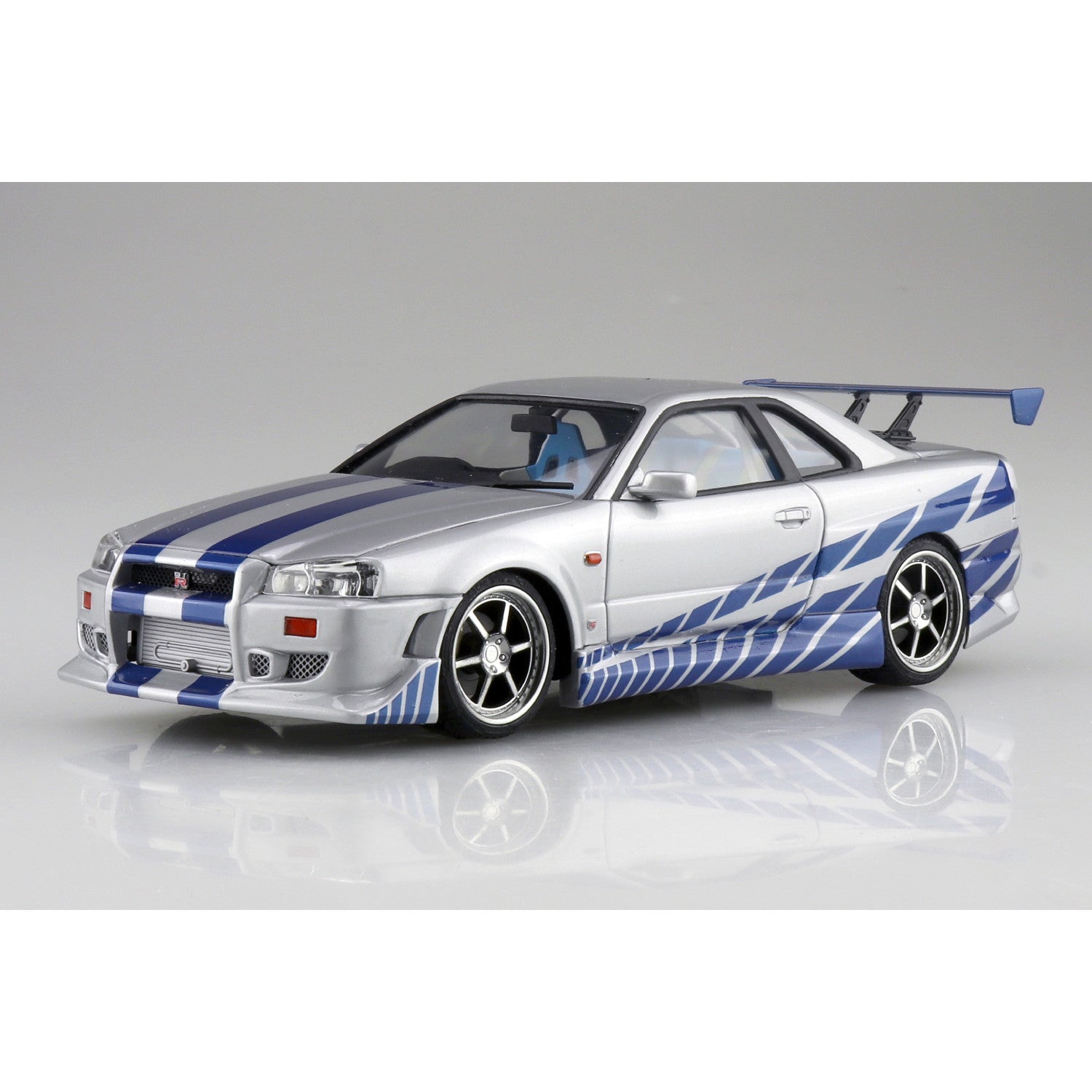 【新品即納】[PTM] ムービーメカ No.WS-02 1/24 ワイルド・スピード R34 スカイライン GT-R ワイルド・スピードX2 プラモデル(067956) アオシマ(20251121)